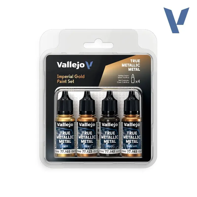 Vallejo TMM Imperial Gold Paint Set 4x18 ml 77.252