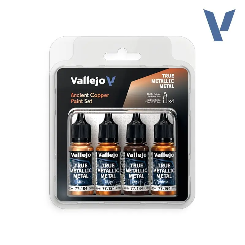 Vallejo TMM Ancient Copper Paint Set 4x18 ml 77.253