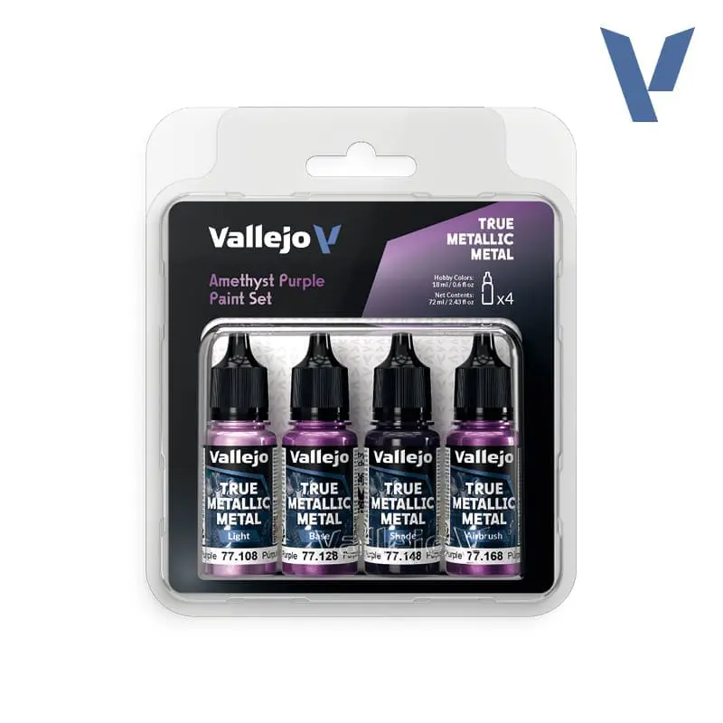 Vallejo TMM Amethyst Purple Paint Set 4x18 ml 77.255