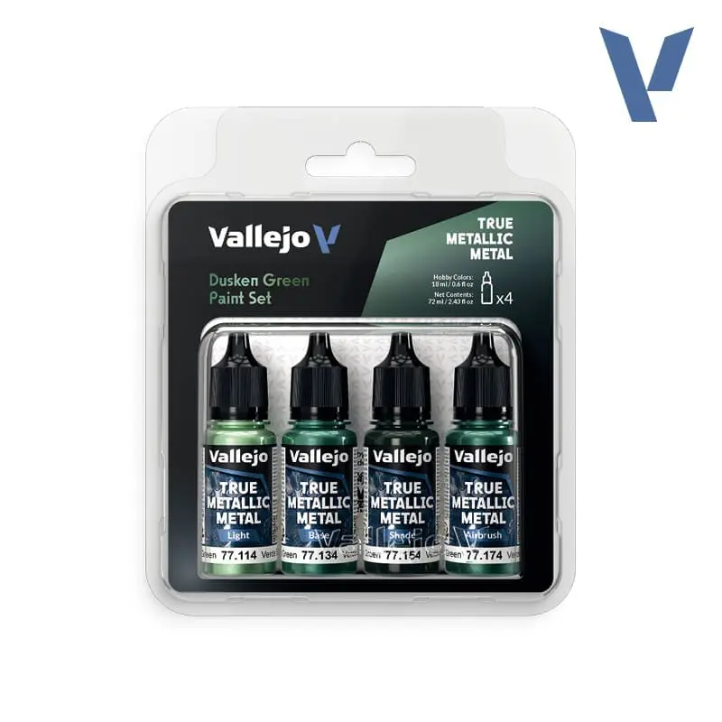 Vallejo TMM Dusken Green Paint Set 4x18 ml 77.257