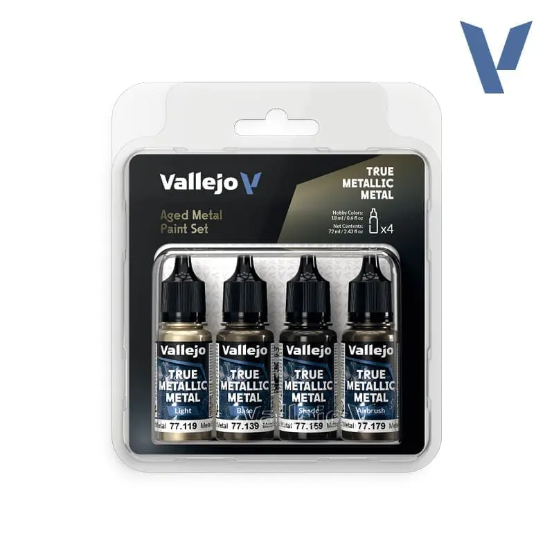 Vallejo TMM Aged Metal Paint Set 4x18 ml 77.258