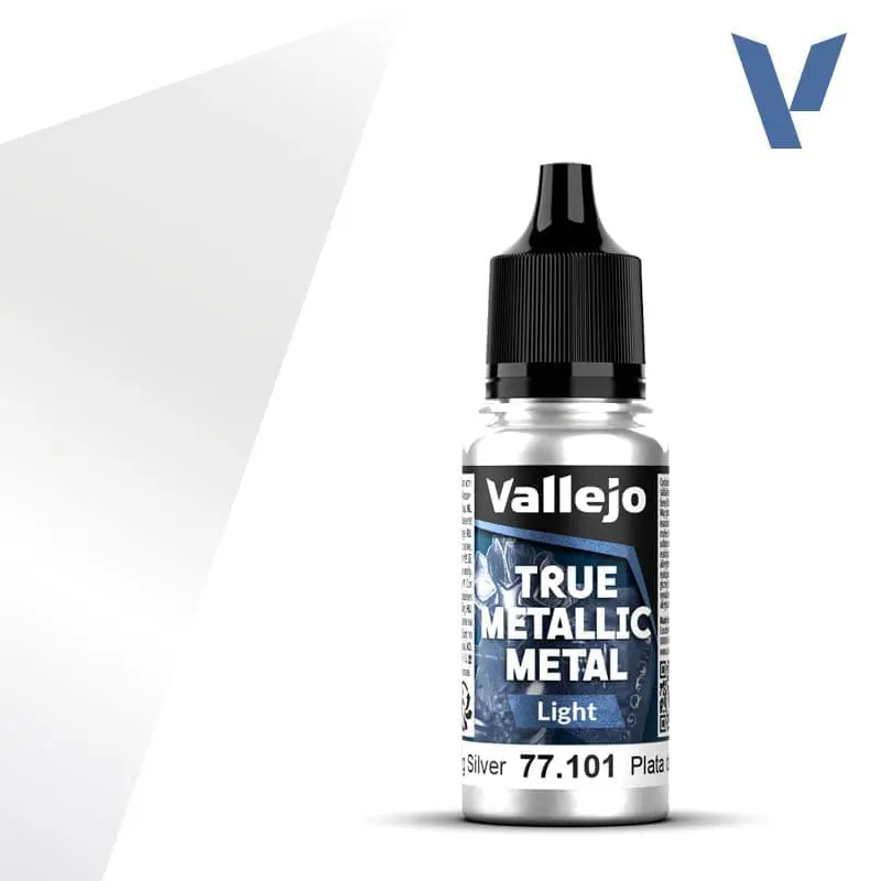 Vallejo TMM Sterling Silver Light 18 ml 77.101
