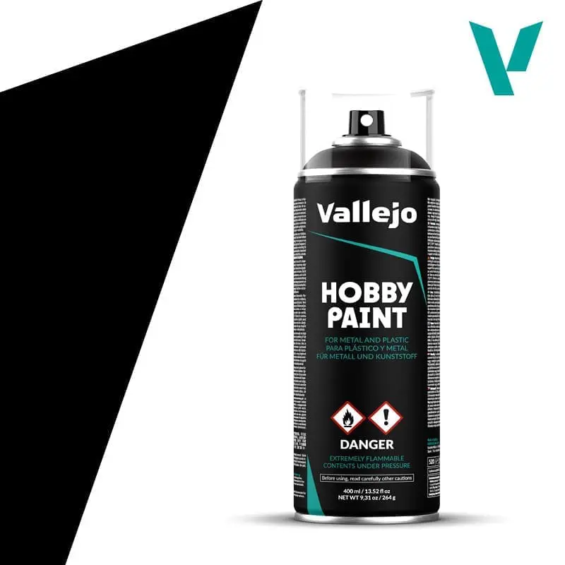 Spray Vallejo Black 400 ml 28.012