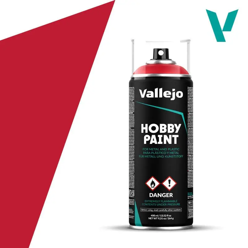 Spray Vallejo Bloody Red 400 ml 28.023