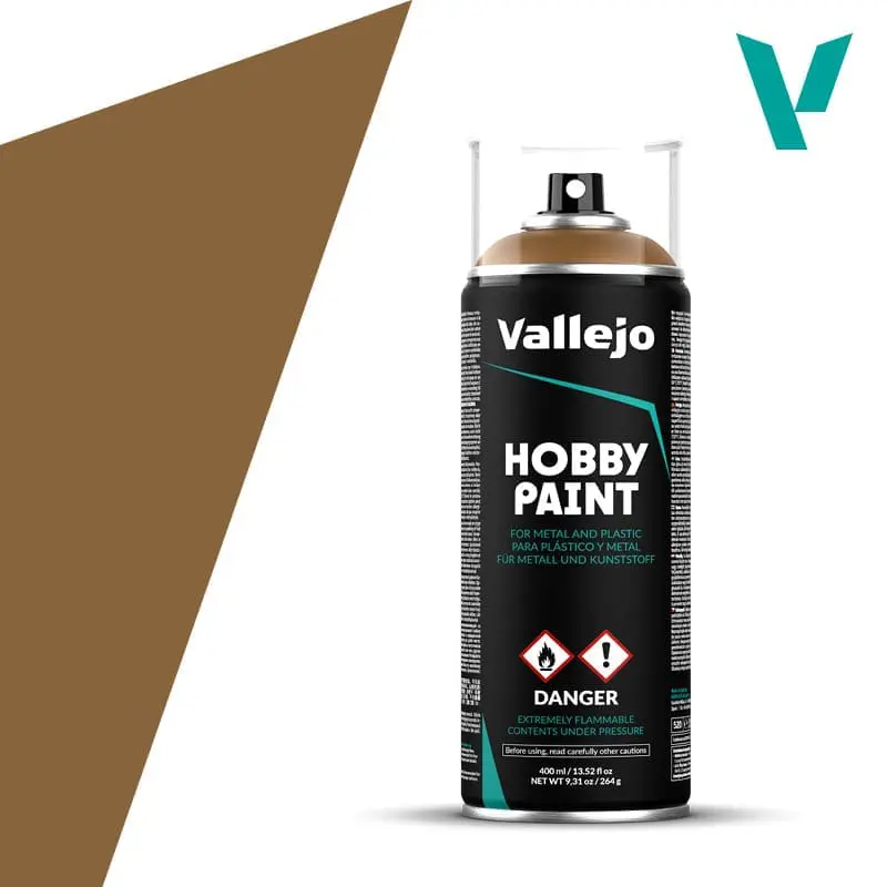 Spray Vallejo Leather Brown 400 ml 28.014