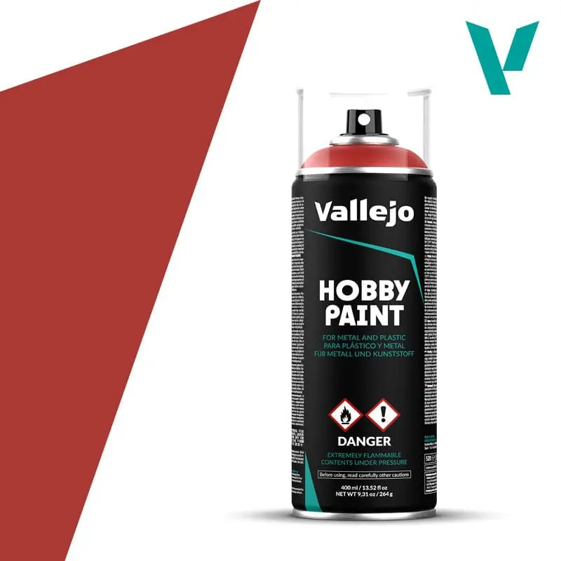 Spray Vallejo Scarlet Red 400 ml 28.016