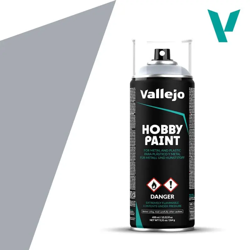 Spray Vallejo Silver 400 ml 28.021