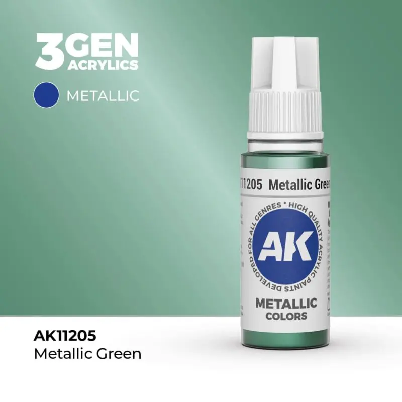 3GEN Metallic Green 18 ml AK11205