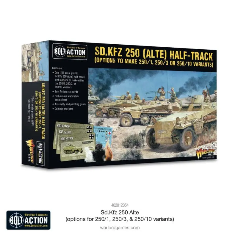 Sd.Kfz 250 (Alte) Half-Track (Options To Make 250/1, 250/3 or 250/10 Variants)