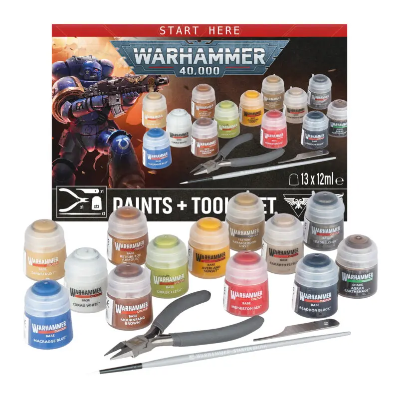 Warhammer 40000 Paints and Tools Set