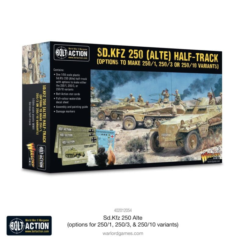 Sd.Kfz 250 (Alte) Half-Track (Options To Make 250/1, 250/3 or 250/10 Variants)